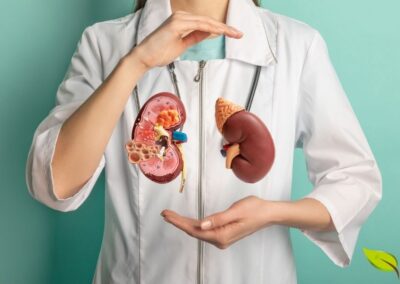 Uma dieta balanceada é crucial para prevenir a recorrência de pedras nos rins. Isso inclui moderar o consumo de sódio e proteínas animais, além de controlar a ingestão de alimentos ricos em oxalato. A inclusão de frutas e vegetais ricos em citrato, como laranja e tomate, também é uma estratégia preventiva muito importante contra os cálculos renais.
