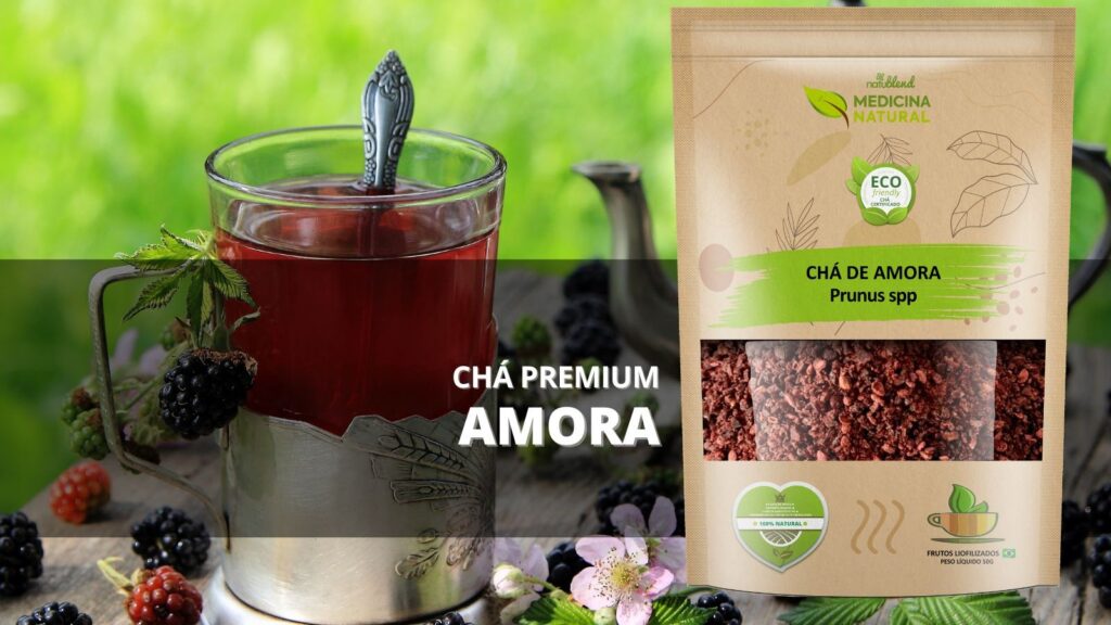 Chá de Amora - Morus nigra - Frutos Liofilizados - Medicina Natural