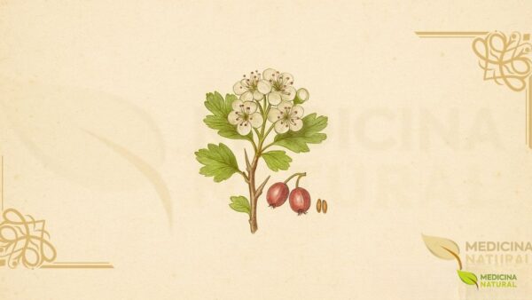 Ilustração botânica de Crataegus laevigata (espinheiro-branco europeu)