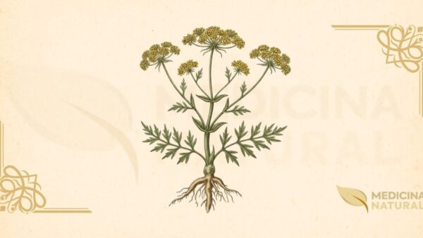 Ferula linkii Webb (Apiaceae). Planta herbácea perene endêmica das Ilhas Canárias, com caules robustos ramificados, folhas finamente divididas e inflorescências em umbelas compostas amarelas. Rica em sesquiterpenos carotanos e daucanos com propriedades medicinais potenciais.