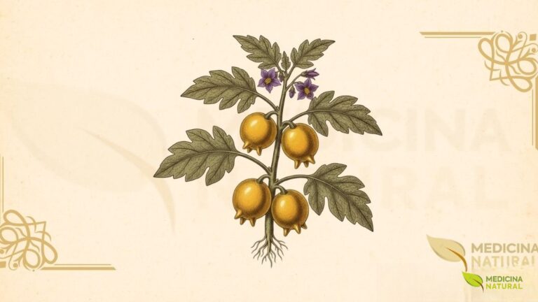 Solanum mammosum L. (Solanaceae) é uma erva robusta ou arbusto anual ou perene de curta duração, de 0,4 a 1 metro de altura. Caule ereto, ramificado, verde-acinzentado, coberto por tricomas estrelados e espinhos. Folhas alternadas, simples, ovadas a oblongas, de 5-10 cm × 4,5-9,5 cm, densamente peludas, com espinhos nas nervuras. Inflorescências em cimas escorpioides com 2-4 flores. Flores actinomorfas, hermafroditas, corola violeta a roxa, 1,8 cm de diâmetro, profundamente 5-lobada, anteras amarelas proeminentes. Fruto é uma baga piriforme de 4,5-5,5 cm, com 4-5 protuberâncias papilares na base, amarelo-brilhante quando maduro, polpa branca esponjosa com numerosas sementes pequenas. Nativa da América do Sul (Brasil, Colômbia, Equador, Peru), naturalizada em regiões tropicais e subtropicais da Ásia, África e Oceania. Sinônimos botânicos: Solanum platanifolium Sims, Solanum mammosum var. albiflorum Dunal. PLANTA TÓXICA: Contém alcaloides esteroidais (solanina, solamargina, solasonina). Dose tóxica: 20 mg de solanina.