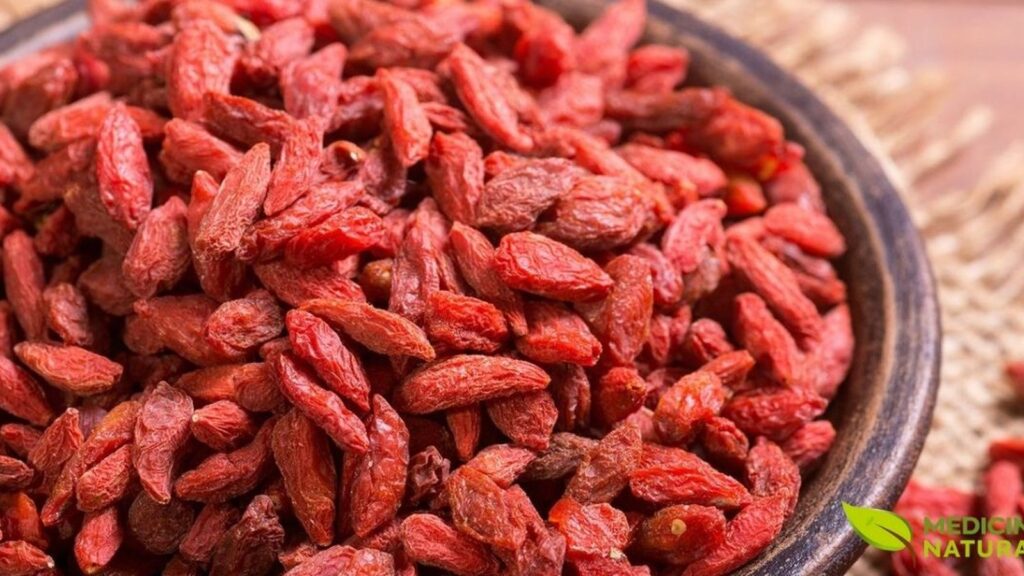 As bagas de Goji secas são uma fonte concentrada de antioxidantes, vitaminas e minerais. Seu consumo regular pode fortalecer o sistema imunológico e melhorar a saúde da pele, sendo um superalimento versátil para adicionar em iogurtes, granolas ou consumir puro como um snack saudável.