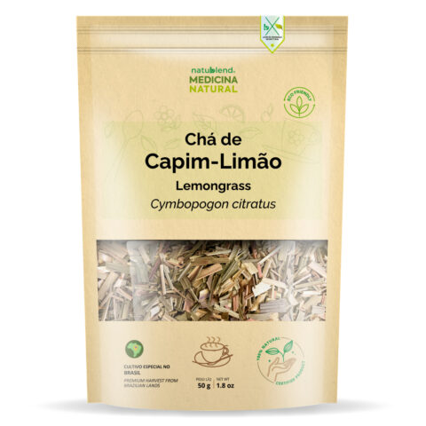 Chá de Capim Limão - Aroma Cítrico e Revigorante - 50g