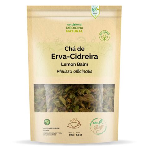 Chá de Erva Cidreira - Aroma Fresco e Sabor Delicado - 50g