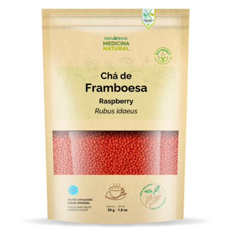 Chá de Framboesa - Frutos Liofilizados em Grânulos - 50g