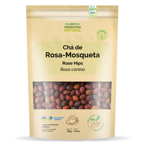 Chá de Rosa Mosqueta - Importado da Ucrânia - Pseudofrutos Inteiros - 50g