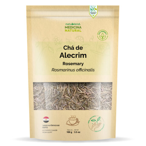 Chá de Alecrim Rosmarinho - Importado do Egito - Folhas Selecionadas - 100g