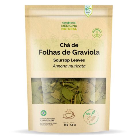 Chá de Graviola - Folhas Selecionadas - Aroma Verde Intenso - 50g