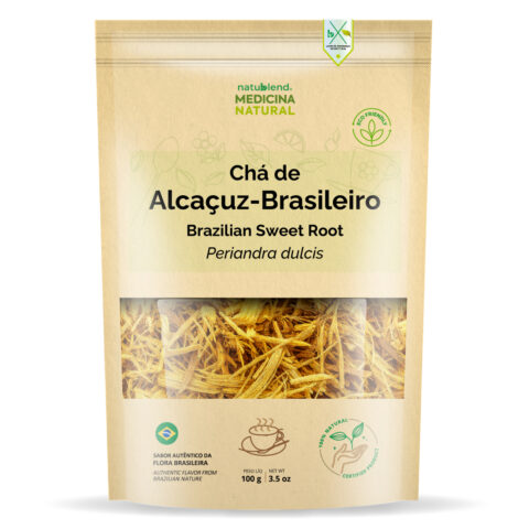 Alcaçuz Brasileiro - Raiz Nativa - Arroma Doce e Terroso - 100g