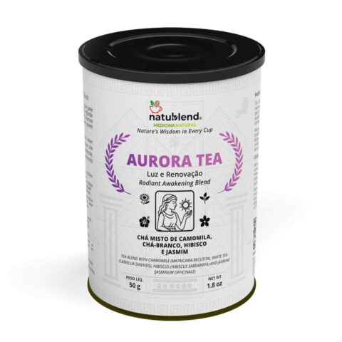 AURORA TEA - Infusão Antioxidante e Floral Leve Para Quem Busca Beleza, Bem-Estar e Frescor  - Lata - 50g
