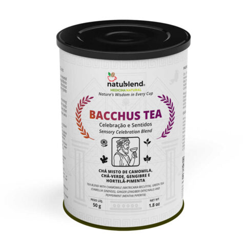 BACCHUS TEA - Infusão Ideal Para o Dia Seguinte ou Após Grandes Refeições - Lata - 50g