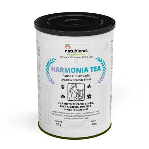HARMONIA TEA - Infusão para Reduzir a Tensão com Leveza e Refrescar Corpo e Mente - Lata - 50g