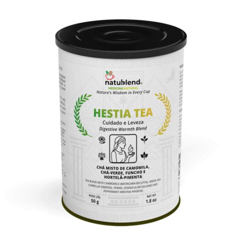 HESTIA TEA - Infusão Leve Para o Pós Refeição. Blend Digestivo Para Conforto e Leveza - Lata - 50g