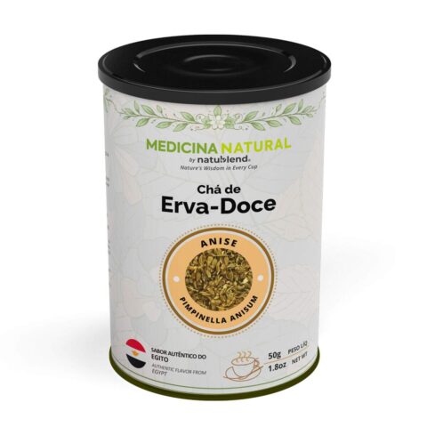 Chá de Erva Doce em Lata Premium - Sementes com Aroma Selado