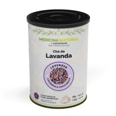 Chá de Lavanda em Lata Premium | Flor Aromática com Óleos Preservados