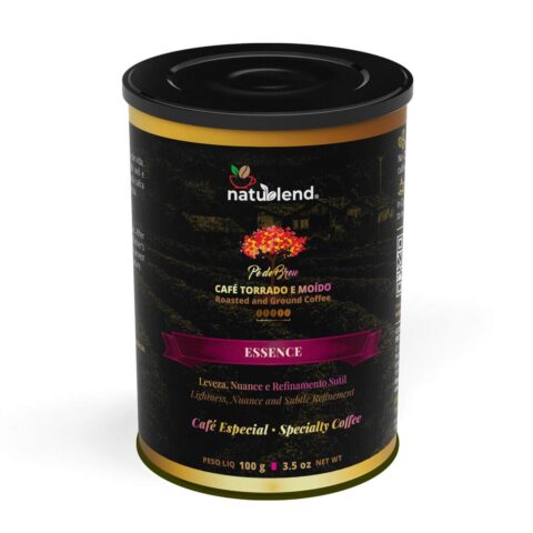 Café Especial ESSENCE Torrado e Moído - 100% Arábica - Aroma Marcante e Sabor Suave - Caparaó MG - Lata Premium - Natublend - 100g
