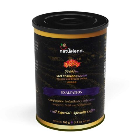 Café Especial EXALTATION Torrado e Moído - 100% Arábica - Aroma Intenso e Sabor Sofisticado - Caparaó MG - Lata Premium - Natublend - 100g